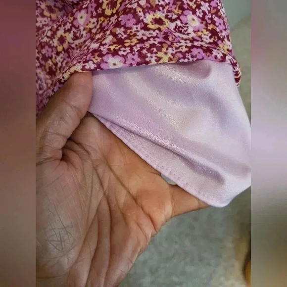 O.P.T On The Run Micro Ditsy Floral Smocked Midi Dress(S) - Picture 10 of 13